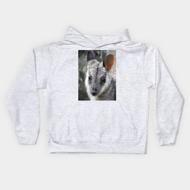 Rock Wallaby Kids Hoodie by kirstybush